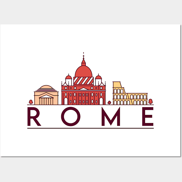 Rome cityscape Wall Art by SerenityByAlex